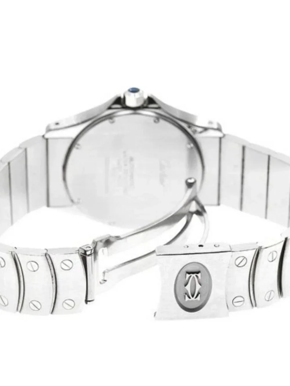 CARTIER Santo Cougar LM W20026K1 Date white Dial Automatic Men's Watch_961366